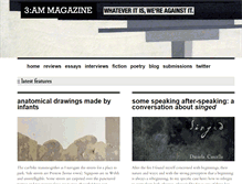 Tablet Screenshot of 3ammagazine.com